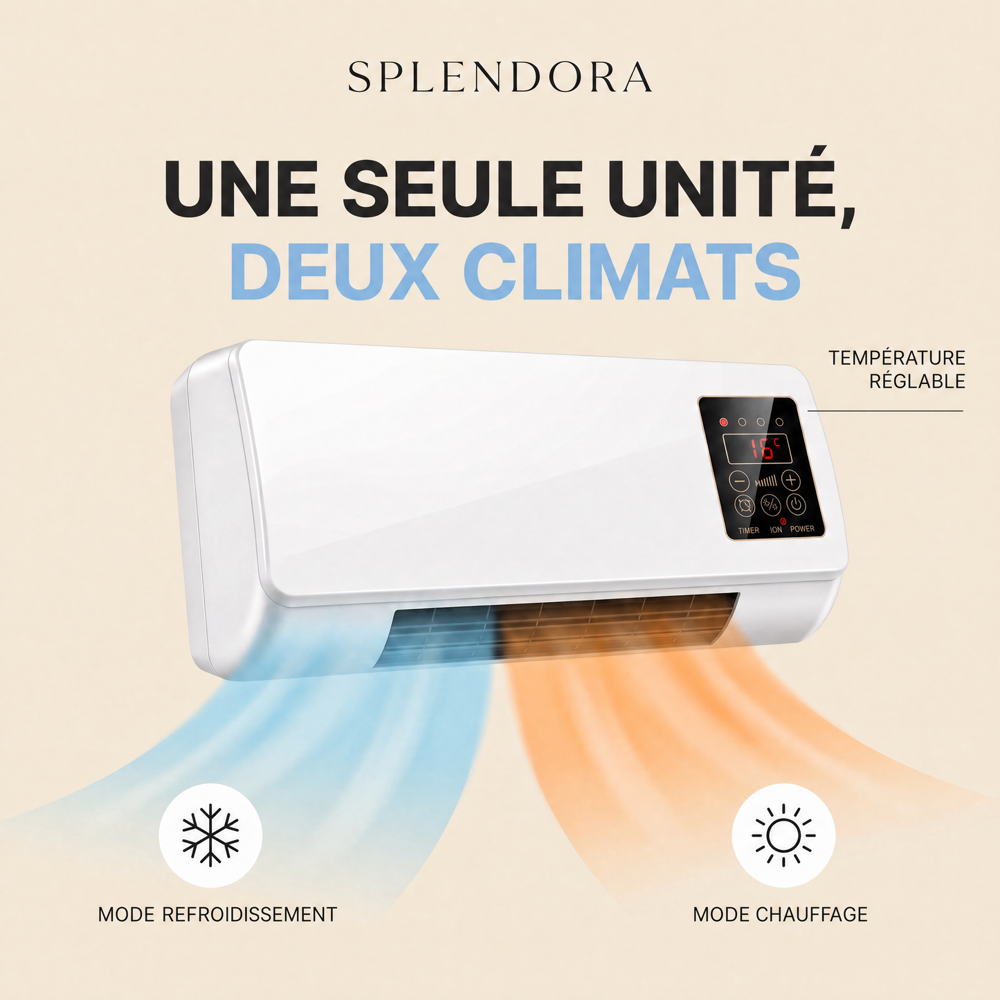IceTurb™ – Mini Climatiseur et Chauffage Portable 2 en 1